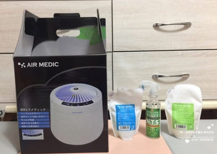 日本AIR MEDIC空間潔浄器& 專用濃縮液& NTS天然抗菌除臭達人